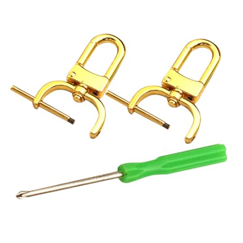 Angoily 2 Stück Teiliges Metall-haken mit Schraubverschluss Strapazierfähige Verschlussklammern für Rucksack Gepäckriemen Ersatz-hardware für Taschengurte Einfache Montage Goldfarben Angoily 2 Stück Teiliges Metall-haken mit Schraubverschluss Strapazierfähige Verschlussklammern für Rucksack Gepäckriemen Ersatz-hardware für Taschengurte Einfache Montage Goldfarben von Angoily