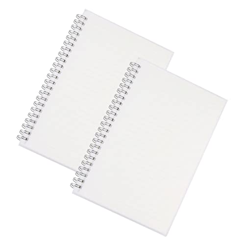 Angoily 2 Stück Teiliges Minimalistisches Spiralnotizbuch mit Transparentem Mattiertem Umschlag Liniertes Notizheft für Tagebuch Wochenplan und Skizzen für Schule Büro und Angoily 2 Stück Teiliges Minimalistisches Spiralnotizbuch mit Transparentem Mattiertem Umschlag Liniertes Notizheft für Tagebuch Wochenplan und Skizzen für Schule Büro und von Angoily