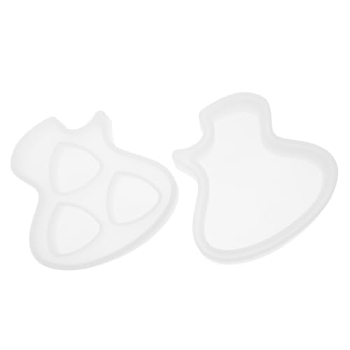 Angoily 2 Stück Teiliges Silikon Gitarrenplektrum Gießform Milchig Weiß DIY Epoxidharz Formen für Plektrum Aufbewahrung Leicht zu Reinigen für Gitarrenliebhaber und Bastelfans Angoily 2 Stück Teiliges Silikon Gitarrenplektrum Gießform Milchig Weiß DIY Epoxidharz Formen für Plektrum Aufbewahrung Leicht zu Reinigen für Gitarrenliebhaber und Bastelfans von Angoily