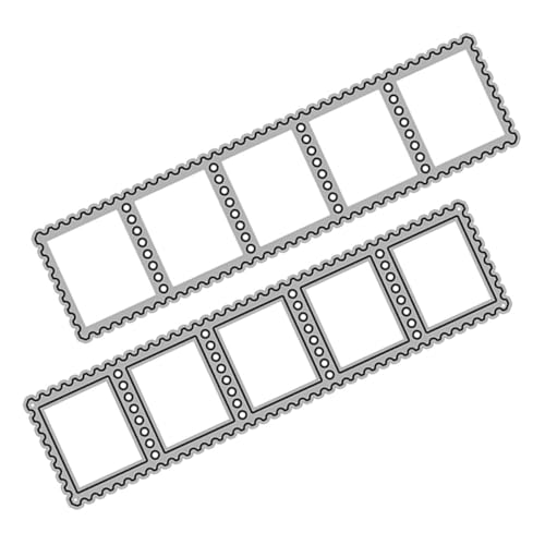 Angoily 2 Stück Teiliges Stanzform Metall Carbonstahl Langlebig Wiederverwendbar DIY Fotoalbum Schneidwerkzeug für Scrapbooking Kartengestaltung Angoily 2 Stück Teiliges Stanzform Metall Carbonstahl Langlebig Wiederverwendbar DIY Fotoalbum Schneidwerkzeug für Scrapbooking Kartengestaltung von Angoily
