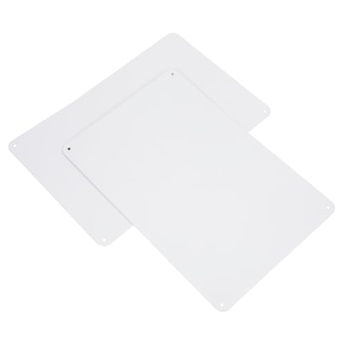 Angoily 2 Stück Teiliges Sublimations metallschild Robustem Metall mit Vorgebohrten Löchern Blanke Schilder für DIY bastelprojekte Werbetafeln Warnschilder für Innen Außenbereich von Angoily