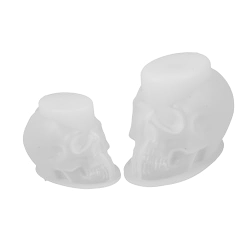 Angoily 2 Stück Teiliges Totenkopf Silikonform Flexible und Langlebige Halloween Bastelform für Kerzen Seife Epoxidharz und Wachs für DIY Dekoration und Familienaktivitäten Angoily 2 Stück Teiliges Totenkopf Silikonform Flexible und Langlebige Halloween Bastelform für Kerzen Seife Epoxidharz und Wachs für DIY Dekoration und Familienaktivitäten von Angoily