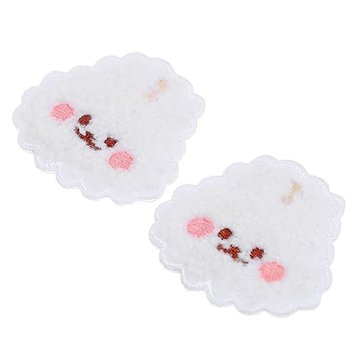 Angoily 2 Stück Tier Stickerei Patches für Kleidung Selbstklebende Aufnäher mit Tiermotiven für Diy Projekte Jeans und Taschen Cartoon Designs Kawaii Stil von Angoily