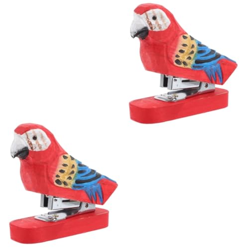 Angoily 2 Stück Tierischer Holzhefter Handgemachter Dekorativer Hefter im Tierdesign für Büro als Schreibtischzubehör und Robust Perfektes für Angoily 2 Stück Tierischer Holzhefter Handgemachter Dekorativer Hefter im Tierdesign für Büro als Schreibtischzubehör und Robust Perfektes für von Angoily