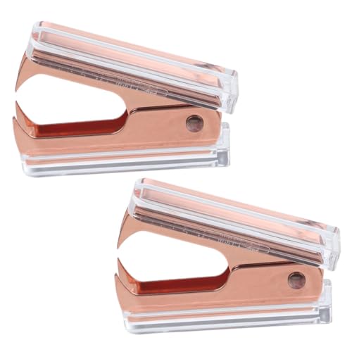 Angoily 2 Stück Transparente Heftklammern Entferner Büro Heftgerät Klammerentferner Werkzeug Entfernen von Heftklammern für Zuhause und Büro Roségold Design Angoily 2 Stück Transparente Heftklammern Entferner Büro Heftgerät Klammerentferner Werkzeug Entfernen von Heftklammern für Zuhause und Büro Roségold Design von Angoily