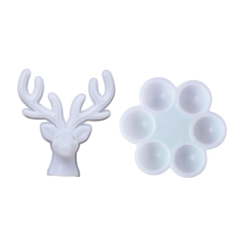Angoily 2 Stück Transparente Silikonformen Geweih Ei design Wiederverwendbar Langlebig Kompatibel mit Epoxidharz für DIY Schmuckbox Schmuckaufbewahrung und Dekoration Angoily 2 Stück Transparente Silikonformen Geweih Ei design Wiederverwendbar Langlebig Kompatibel mit Epoxidharz für DIY Schmuckbox Schmuckaufbewahrung und Dekoration von Angoily