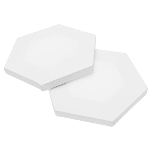 Angoily 2 Stück Unregelmäßiger Ölgemälde Rahmen Acryl Dekorative Maltafel Canvas Malbrett für Kunststudenten Sechseckig Weiß für Öl und Acrylfarben Angoily 2 Stück Unregelmäßiger Ölgemälde Rahmen Acryl Dekorative Maltafel Canvas Malbrett für Kunststudenten Sechseckig Weiß für Öl und Acrylfarben von Angoily