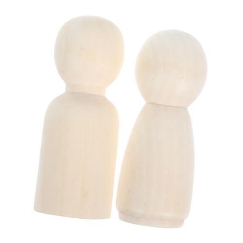 Angoily 2 Stück Unvollendete Holzpuppen Jungen und Mädchen DIY Bemalbare Hölzerne Peg Dolls für Kreative Bastelprojekte Einzigartige Dekorative Holzfiguren zum Selbstgestalten Angoily 2 Stück Unvollendete Holzpuppen Jungen und Mädchen DIY Bemalbare Hölzerne Peg Dolls für Kreative Bastelprojekte Einzigartige Dekorative Holzfiguren zum Selbstgestalten von Angoily