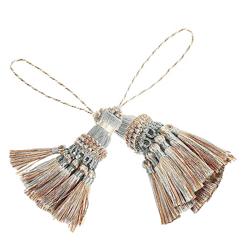 Angoily 2 Stück Vorhang Zubehör Quasten Künstliche Quastenbesatz Zwei Strass Bänder Tischdekoration Sackleinen Gardinenquaste Ohrring Charms Kette Blau Bastelanhänger Angoily 2 Stück Vorhang Zubehör Quasten Künstliche Quastenbesatz Zwei Strass Bänder Tischdekoration Sackleinen Gardinenquaste Ohrring Charms Kette Blau Bastelanhänger von Angoily