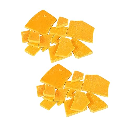 Angoily 2 Stück Wachsfarbe für Diy Kerzenherstellung pro Packung Leuchtendem Gelb Geruchsneutral und Hautfreundlich für Wachs und Paraffinbasis von Angoily