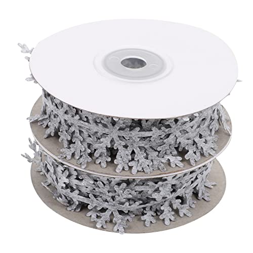Angoily 2 Stück Weihnachts Geschenkband Schneeflocken Dekoband Glänzend Vielseitig für Geschenkverpackung DIY Ornamente Partydeko Wetterbeständig Festliche Weihnachtsdekoration Angoily 2 Stück Weihnachts Geschenkband Schneeflocken Dekoband Glänzend Vielseitig für Geschenkverpackung DIY Ornamente Partydeko Wetterbeständig Festliche Weihnachtsdekoration von Angoily