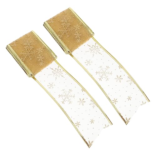 Angoily 2 Stück Weihnachtsschleifen Gold Glitter Geschenkbänder Glitzernd Breites Dekoratives Geschenkband für Weihnachtsdeko DIY Basteln Festliche Geschenkverpackung Angoily 2 Stück Weihnachtsschleifen Gold Glitter Geschenkbänder Glitzernd Breites Dekoratives Geschenkband für Weihnachtsdeko DIY Basteln Festliche Geschenkverpackung von Angoily