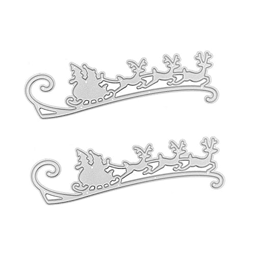 Angoily 2 Stück Weihnachtsschlitten stirbt weihnachtskarten basteln weihnachtsbasteln basteln weihnachten Schnitte Vorlage Gruß Stanzformen Weihnachtsprägung stirbt Kohlenstoffstahl Silver Angoily 2 Stück Weihnachtsschlitten stirbt weihnachtskarten basteln weihnachtsbasteln basteln weihnachten Schnitte Vorlage Gruß Stanzformen Weihnachtsprägung stirbt Kohlenstoffstahl Silver von Angoily
