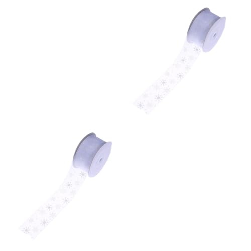 Angoily 2 Stück Weißes Organza Geschenkband mit Schneeflocken Breit Festliche Weihnachts Dekoration für Geschenkverpackung DIY Basteln Party und Hochzeitsdeko Zufällige Angoily 2 Stück Weißes Organza Geschenkband mit Schneeflocken Breit Festliche Weihnachts Dekoration für Geschenkverpackung DIY Basteln Party und Hochzeitsdeko Zufällige von Angoily