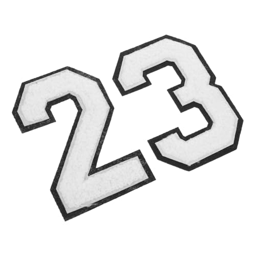 Angoily 2 Stück Zahlen Applikation Aufnäher Stickerei 2–3 Zahlen Zum Aufbügeln Für Kleidung Hüte Jeans Socken Baseball Fußball Zubehör Angoily 2 Stück Zahlen Applikation Aufnäher Stickerei 2–3 Zahlen Zum Aufbügeln Für Kleidung Hüte Jeans Socken Baseball Fußball Zubehör von Angoily