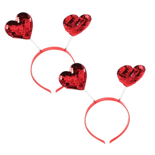 Angoily 2 Stück liebe Stirnband Haarzubehör zum Valentinstag Frauen lieben geformtes Stirnband Valentinstag Accessoires für Frauen valentinstag zubehör Metall rot Angoily 2 Stück liebe Stirnband Haarzubehör zum Valentinstag Frauen lieben geformtes Stirnband Valentinstag Accessoires für Frauen valentinstag zubehör Metall rot von Angoily