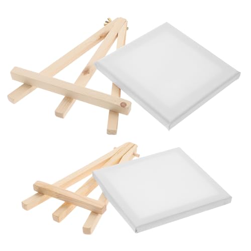 Angoily 2 Stücke Mini Staffelei mit Multifunktionale Malständer für Künstler Leichtes für Heimdekoration und Projekte und Leinwänden Angoily 2 Stücke Mini Staffelei mit Multifunktionale Malständer für Künstler Leichtes für Heimdekoration und Projekte und Leinwänden von Angoily
