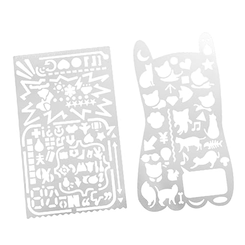 Angoily 2 Stücke Schablonen für Malerei Hochwertige Zeichenschablonen für Diy Bastelprojekte und Scrapbooking Graffiti Schablone Katzen Schablone Angoily 2 Stücke Schablonen für Malerei Hochwertige Zeichenschablonen für Diy Bastelprojekte und Scrapbooking Graffiti Schablone Katzen Schablone von Angoily