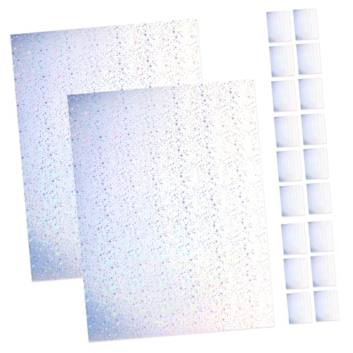 Angoily 20 Blatt Blatt -Aufkleber Aufkleberpapier kreativpapier aufklebebuchstaben bedruckbares Regenbogenpapier für Aufkleber aus Etikettenpapier selbstklebendes bedruckbares Papier von Angoily