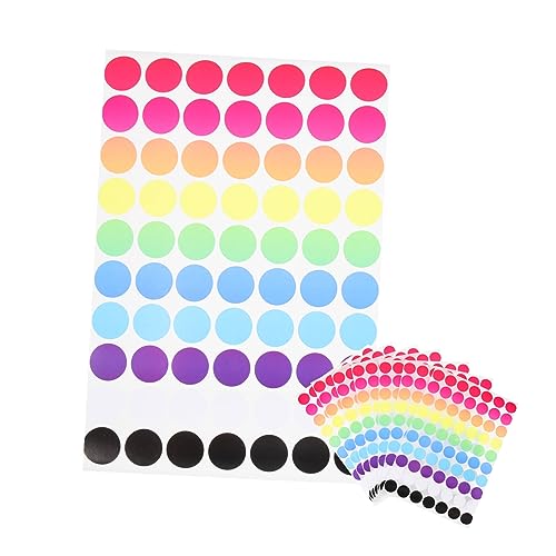 Angoily 20 Blatt Farbige Rundpunktaufkleber Selbstklebend für Kategorisierung und Organisation von Dokumenten Dateien und Behältern für Büro und Diy Angoily 20 Blatt Farbige Rundpunktaufkleber Selbstklebend für Kategorisierung und Organisation von Dokumenten Dateien und Behältern für Büro und Diy von Angoily