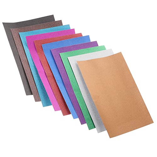 Angoily 20 Blatt Glitzerpapier mit Kleber Bunte Goldfolie Selbstklebend für DIY Bastelarbeiten und Dekoration für Schule und Zuhause Angoily 20 Blatt Glitzerpapier mit Kleber Bunte Goldfolie Selbstklebend für DIY Bastelarbeiten und Dekoration für Schule und Zuhause von Angoily