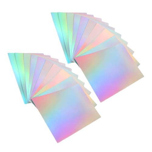 Angoily 20 Blatt Metallic Holografischer Karton Schimmerndes Bastelpapier für Kartenherstellung Scrapbooking Einladungen Vielseitig und Einfach zu Verarbeiten Angoily 20 Blatt Metallic Holografischer Karton Schimmerndes Bastelpapier für Kartenherstellung Scrapbooking Einladungen Vielseitig und Einfach zu Verarbeiten von Angoily
