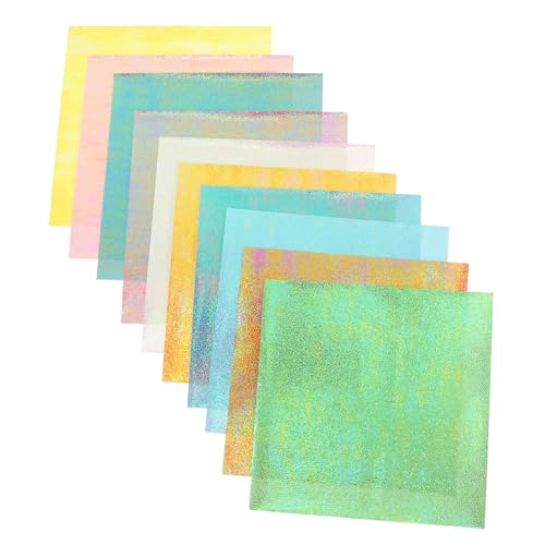 Angoily 20 Blatt Perlenpapier Origami für Glänzendes Faltpapier für Diy Projekte Scrapbooking und Bastelarbeiten mit Schimmerndem und Einfacher Handhabung von Angoily