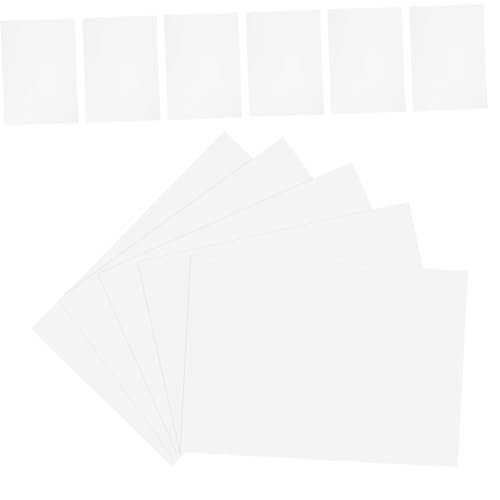 Angoily 20 Blatt Selbstklebendes Glänzendes Stickerpapier Bedrucken Kompatibel mit Tintenstrahl und Laserdruckern Rechteckige Etiketten für Markierung Organisation und Vielseitige von Angoily