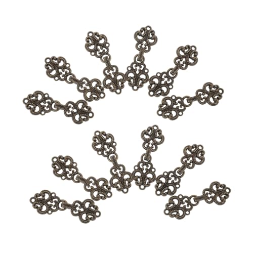 Angoily 20 Paare Metall-froschverschlüsse für Kleidung Vintage Chinesische Stil Knöpfe Langlebige Metall-nähknöpfe Vielseitig für Hanfu Cheongsam Jacken und Mäntel Sichere Verschlüsse Angoily 20 Paare Metall-froschverschlüsse für Kleidung Vintage Chinesische Stil Knöpfe Langlebige Metall-nähknöpfe Vielseitig für Hanfu Cheongsam Jacken und Mäntel Sichere Verschlüsse von Angoily