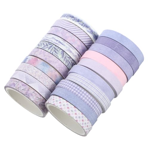 Angoily 20 Rollen Vintage Washi Tape für DIY Dekoration Ästhetische Scrapbooking Klebebänder für Kalender Notizbücher und Bastelprojekte von Angoily