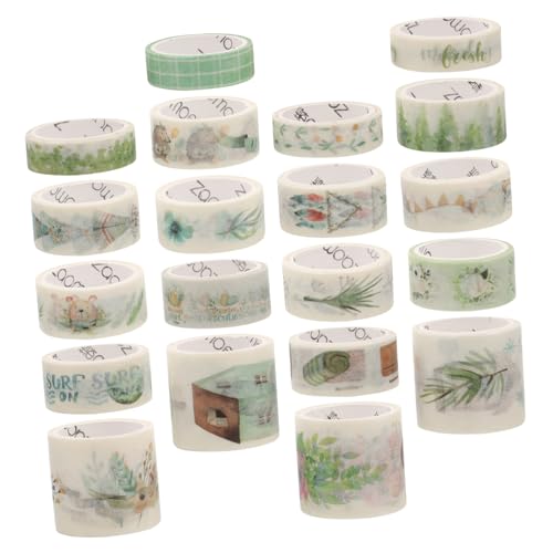 Angoily 20 Rollen Washi Tape Set Bunte Dekorative Klebebänder für Scrapbooking Diy Handwerk und Kreative Projekte für Alben Journale und Geschenkverpackungen von Angoily