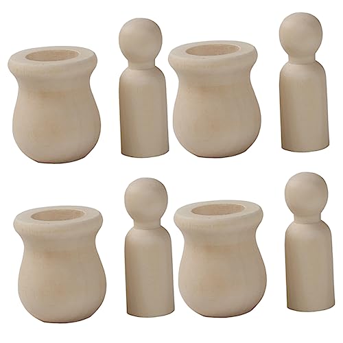 Angoily 20 Satz Diy Holzpuppen Unbemalte Holzfiguren zum Basteln Bemalen und Dekorieren für Projekte für Kinderhandwerk und Diy Kunstwerke Angoily 20 Satz Diy Holzpuppen Unbemalte Holzfiguren zum Basteln Bemalen und Dekorieren für Projekte für Kinderhandwerk und Diy Kunstwerke von Angoily
