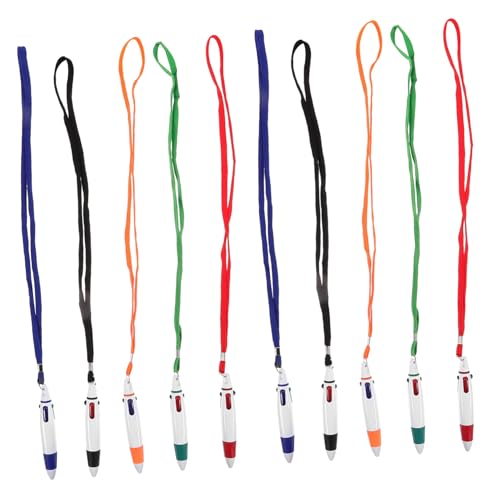 Angoily 20 Stck. Teiliges Mehrfarbige Einziehbare Kugelschreiber mit Lanyard Praktische Bunte Schreibstifte für Schule und Büro Robustes Design als Partygeschenk oder Alltagsbedarf Angoily 20 Stck. Teiliges Mehrfarbige Einziehbare Kugelschreiber mit Lanyard Praktische Bunte Schreibstifte für Schule und Büro Robustes Design als Partygeschenk oder Alltagsbedarf von Angoily