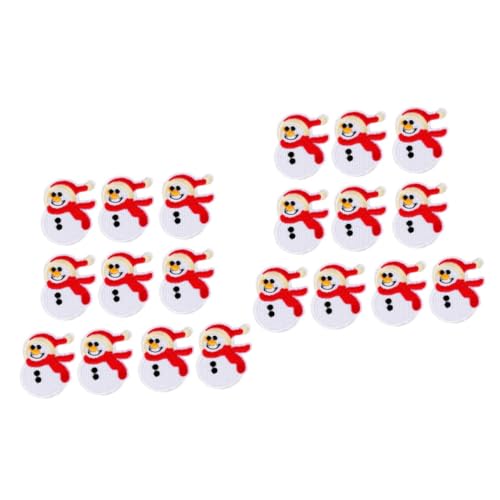 Angoily 20 Stck. Teiliges Schneemann Aufbügelflicken Weiß Bestickte Weihnachts Patches zum Aufbügeln DIY Kleidung Rucksack Hut Dekoration Langlebig und Einfach Anzubringen Angoily 20 Stck. Teiliges Schneemann Aufbügelflicken Weiß Bestickte Weihnachts Patches zum Aufbügeln DIY Kleidung Rucksack Hut Dekoration Langlebig und Einfach Anzubringen von Angoily