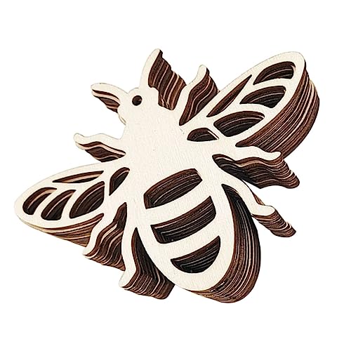 Angoily 20 Stück Anhänger aus Holz geformtes Plüsch künstlich Gartentafeln dekorativer Stab büro dekoration office decoration Holzscheibe Handwerksdekor bienenförmiges Khaki Angoily 20 Stück Anhänger aus Holz geformtes Plüsch künstlich Gartentafeln dekorativer Stab büro dekoration office decoration Holzscheibe Handwerksdekor bienenförmiges Khaki von Angoily