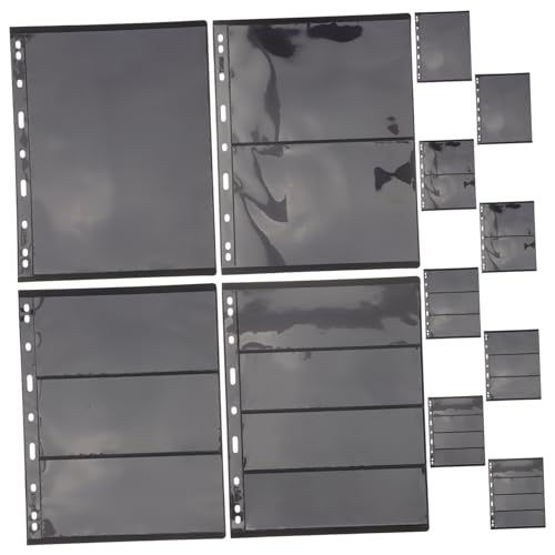 Angoily 20 Stück Briefmarkenalbum Einsteckhüllen Transparente Sammelblätter für Briefmarken Praktische Aufbewahrung für Kleine Binder Reihen Langlebig und Wiederverwendbar von Angoily