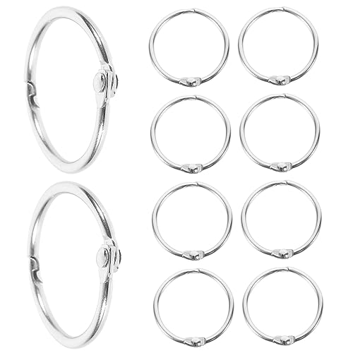 Angoily 20 Stück Buchbinderinge aus Metall Lose Ringe für Karteikarten und DIY Projekte Befestigen von Dokumenten und Bastelarbeiten Angoily 20 Stück Buchbinderinge aus Metall Lose Ringe für Karteikarten und DIY Projekte Befestigen von Dokumenten und Bastelarbeiten von Angoily