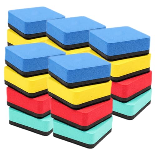 Angoily 20 Stück Buntes Plattenkautschuk Magnetisches Whiteboard Mini Whiteboard Eraser Schule Whiteboards Trockener Lösche Magnete Weiße Tafel Wischen Filzstoff Angoily 20 Stück Buntes Plattenkautschuk Magnetisches Whiteboard Mini Whiteboard Eraser Schule Whiteboards Trockener Lösche Magnete Weiße Tafel Wischen Filzstoff von Angoily