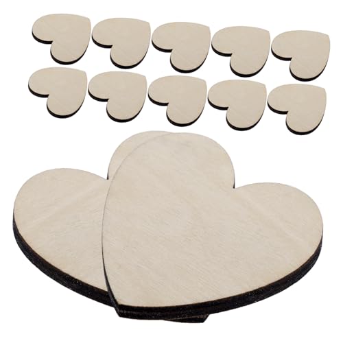 Angoily 20 Stück DIY Holzschnitt Blanko Holzstücke Kreative Holzplatten für Bastelarbeiten Unvollendete Holzformen für Bemalbare Holzteilchen für Dekoration und Kunstprojekte von Angoily