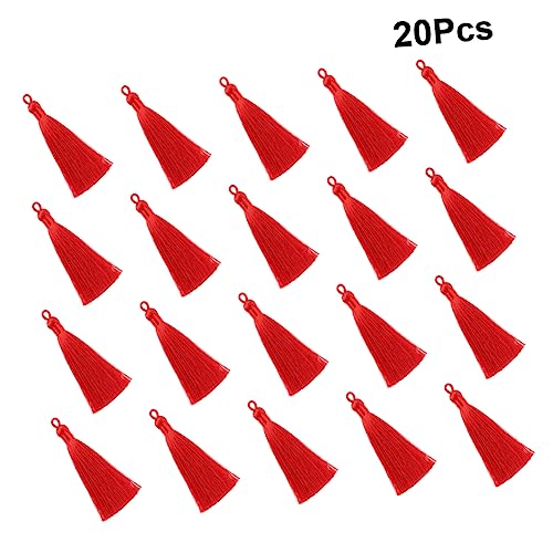 Angoily 20 Stück DIY Quasten Ohrringe Langes Hängendes Quasten Pendant Zubehör für Schlüsselanhänger Schmuck und Ohrringe Rot Leicht Farbbrillant und Accessoires für Bastelprojekte Angoily 20 Stück DIY Quasten Ohrringe Langes Hängendes Quasten Pendant Zubehör für Schlüsselanhänger Schmuck und Ohrringe Rot Leicht Farbbrillant und Accessoires für Bastelprojekte von Angoily