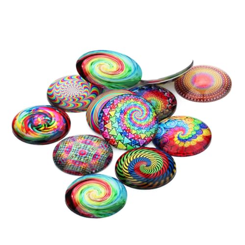 Angoily 20 Stück DIY Schmuck Patches Bunte Spiral Ethno Muster Cabochons Schmuck Basteln Zubehör für Armbänder Rucksäcke Selber Machen Erwachsene Angoily 20 Stück DIY Schmuck Patches Bunte Spiral Ethno Muster Cabochons Schmuck Basteln Zubehör für Armbänder Rucksäcke Selber Machen Erwachsene von Angoily