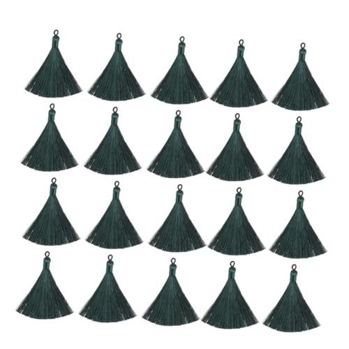 Angoily 20 Stück Eisfaser Quasten Anhänger Lange Gerade Ohrhänger zum Basteln DIY Schlüsselanhänger Schmuck Langlebige Leichte Ohrring Zubehör Dunkelgrün Angoily 20 Stück Eisfaser Quasten Anhänger Lange Gerade Ohrhänger zum Basteln DIY Schlüsselanhänger Schmuck Langlebige Leichte Ohrring Zubehör Dunkelgrün von Angoily