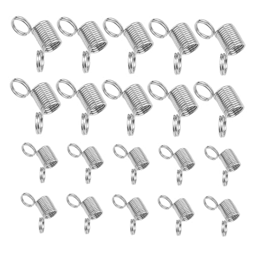 Angoily 20 Stück Federklemmen für Schmuckherstellung Metallperlen Drahtenden Stopper für Armband Halskette und Ohrringe Zubehör für Diy Schmuckgestaltung Angoily 20 Stück Federklemmen für Schmuckherstellung Metallperlen Drahtenden Stopper für Armband Halskette und Ohrringe Zubehör für Diy Schmuckgestaltung von Angoily