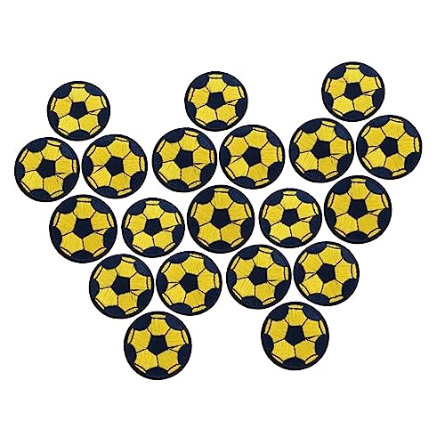 Angoily 20 Stück Fußballmuster Aufnäher Bestickte Patches für Kleidung Reparatur und Dekoration für Shirts Jacken und Mehr Strapazierfähigem Einfach Aufzubügeln Angoily 20 Stück Fußballmuster Aufnäher Bestickte Patches für Kleidung Reparatur und Dekoration für Shirts Jacken und Mehr Strapazierfähigem Einfach Aufzubügeln von Angoily