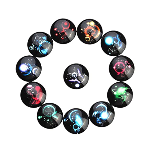 Angoily 20 Stück Glasknöpfe mit Sternenhimmel Muster Mixfarben für Diy Schmuck und Handarbeiten Einzigartige Cabochons für Kreative Projekte Angoily 20 Stück Glasknöpfe mit Sternenhimmel Muster Mixfarben für Diy Schmuck und Handarbeiten Einzigartige Cabochons für Kreative Projekte von Angoily