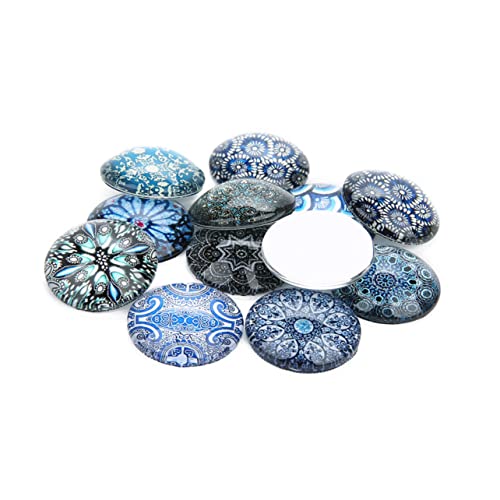 Angoily 20 Stück Glasring Patch Zubehör Bastel Mosaik Herstellung Patches Rund Glas Cabochon DIY Schmuckmaterial Edelsteine Glasaufkleber Angoily 20 Stück Glasring Patch Zubehör Bastel Mosaik Herstellung Patches Rund Glas Cabochon DIY Schmuckmaterial Edelsteine Glasaufkleber von Angoily