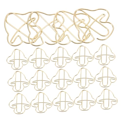 Angoily 20 Stück Goldene Pilz Büroklammern Dekorative Geformte Büroklammern für Büro Kreative Aktenklemmen Elegante Notizclips zur Papierorganisation Stilvolle Dokumentenhalter für Arbeit Angoily 20 Stück Goldene Pilz Büroklammern Dekorative Geformte Büroklammern für Büro Kreative Aktenklemmen Elegante Notizclips zur Papierorganisation Stilvolle Dokumentenhalter für Arbeit von Angoily