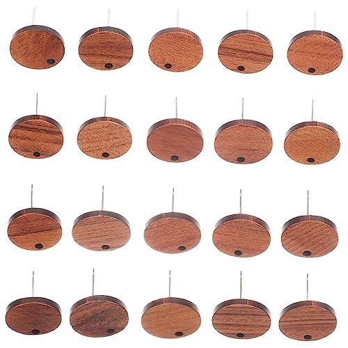 Angoily 20 Stück Hängende Ohrringzubehör schmuckherstellung schmuck machen DIY Ohrring Material Ohrring Kunsthandwerk Nieten Ohrbügel für ohrringe Ohrstecker Schmuck Holzpfosten Legierung von Angoily