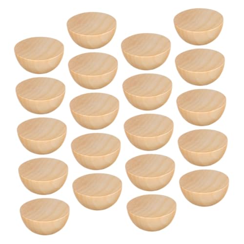 Angoily 20 Stück Halbe Holzkugeln Unlackierte Mini Holzperlen für Diy Projekte Natürliche Holzperlen zum Basteln für Heimdekoration Glatte und Polierte Oberfläche Vielseitig Einsetzbar Angoily 20 Stück Halbe Holzkugeln Unlackierte Mini Holzperlen für Diy Projekte Natürliche Holzperlen zum Basteln für Heimdekoration Glatte und Polierte Oberfläche Vielseitig Einsetzbar von Angoily