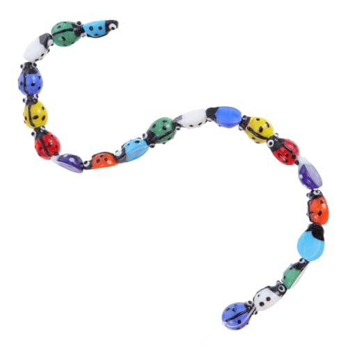 Angoily 20 Stück Handgefertigte Marienkäfer Glasperlen Bunte DIY Schmuckperlen Langlebige Charms für Armbänder Halsketten Schlüsselanhänger Vielseitige Zufällige Farbe Angoily 20 Stück Handgefertigte Marienkäfer Glasperlen Bunte DIY Schmuckperlen Langlebige Charms für Armbänder Halsketten Schlüsselanhänger Vielseitige Zufällige Farbe von Angoily